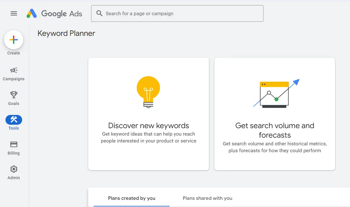 Google Keyword Planner