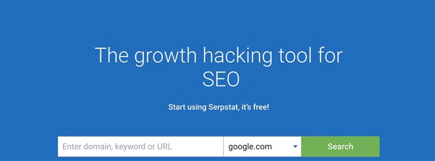 Serpstat tool homepage