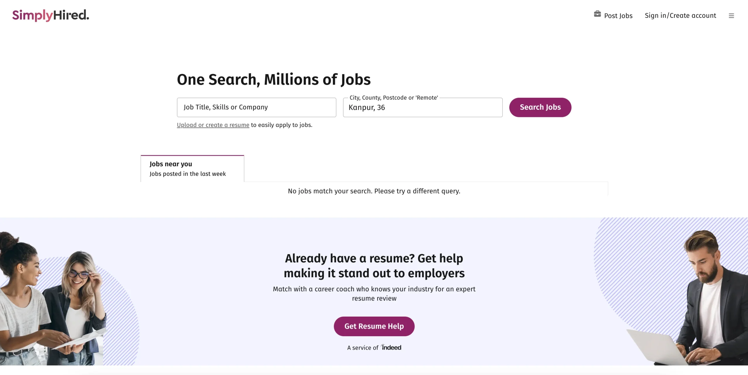 SimplyHired to hire freelances