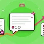 Illustration of generative engine optimization: an AI answer bubble with citation markers, the source document it cites and the shortlist of sources the engine picked